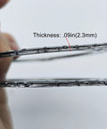 Close-up of YGQ 2.5-inch exhaust gasket, 63.5mm 3-bolt graphite with fire ring, 2 pcs
