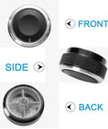 Toyota Tacoma AC Knob Set Of 3 Replacement Buttons For Temperature And Fan Control Fits 2005 2015 Models front, side, back views