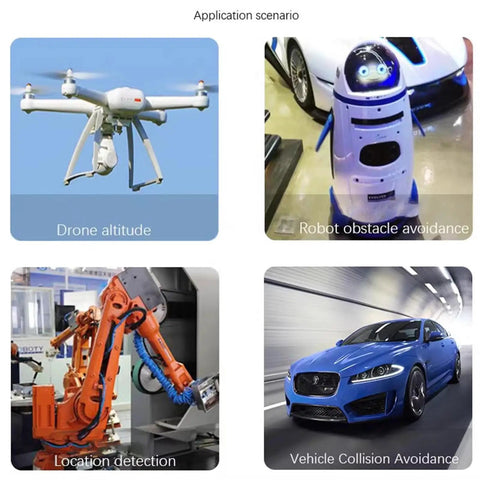 Real Time ToF Distance Ranging Sensor Module For VL6180 And VL53L1X used in drones, robots, manufacturing, and vehicles