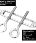 M6 Eye And Eye Turnbuckle Built Tough Adjustable Cable Tensioner Hella Durable Rigging End Fitting Secure Lock Steel Hardware For Marine Automotive Projects Ready To Roll, stainless steel construction.