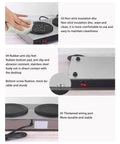 Hella Fast Heating Double Coffee Mug Warmer With Brushed Stainless Steel Plate and Clear Glass Stand For Daily Driver Mugs Tea Hot Chocolate Home Office Gear showcasing non-stick insulation disc and rubber anti-slip feet.