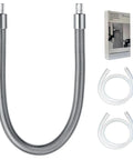 Turn Up Your Brew Routine With This Badass Stainless Steel Milk Frothing Hose Loaded For Thick Creamy Foam And Absolutely No Drama Everyday Home Kitchen Results Guaranteed, featuring 9-inch coils and clear tubes.
