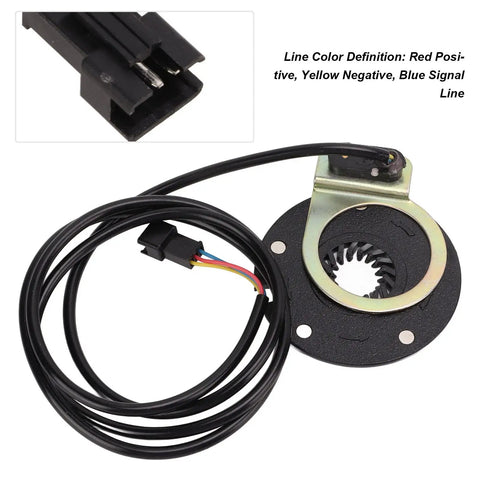Five Magnetic Wear-Resistant Pedal Assist Sensor Upgrade Kit For E-Bikes And Electric Scooters Plug And Play Smart Pedal Assist Sensor Modification Accessories To Extend Battery Life Boost Range Durable And Easy To Install