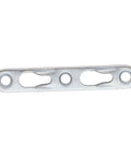 Beefy Steel Double Hole Keyhole Wall Hangers Slick Silver Semi Flush Picture Mounting Brackets side view showing durability