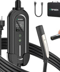 Tesla Level 2 And Level 1 EV Charger For Mobile Charging With Plug And Play 16A 240V Output 3.84kW ETL Certified, 25ft cord