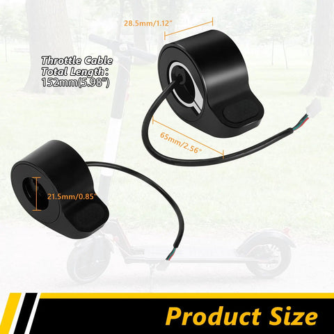 Electric Scooter Thumb Throttle Plug And Play With A 3 Wire Female Connector For Gotrax GXL V2 Apex Apex Pro Apex XL XR