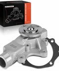 Engine Water Pump With Gasket Replacement For Jeep Cherokee XJ 1987-2001 Comanche MJ 1987-1992 Wagoneer 1987-1990 And Eagle Premier 1988-1989 2.5L OHV And 4.0L Engines, aluminum housing and steel impeller.
