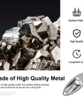 Slick Chrome Boat Style Guitar Output Jack Plate For Mono Electric Tone With Tight Grip Mounting Screws Solid Build Dope Finish Fender Strat Ready Hassle Free Upgrade shown on a high-quality metal surface.