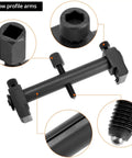 Beefy Universal Ribbed Drive Pulley Crankshaft Remover Tool Puller with low-profile arms and detailed view of components
