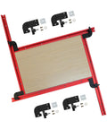 Top Shelf Adjustable Router Jig And Juice Groove Template For Sweet Custom Cabinet Projects 23.6 Inch working area and adjustable rails.