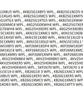 Model compatibility list for Whirlpool Compatible Stand Mixer Bevel Gear Kit 9703337 9703338 Replacement Worm Gear Set
