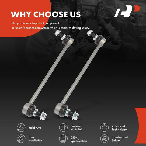 Front Sway Bar Link Kit 2X Stabilizer Links For Mercedes Benz C230 C250 C300 C350 E350 E400 GLK250 GLK350 AWD Models Only
