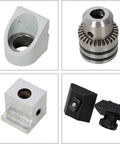 Beefy Six Inch Surface Grinder And Cutter Sharpener With Adjustable Angle Head Rock Solid Cast Iron Construction Zero Vibration Professional Benchtop Metal Precision Machine parts including chucks and fixtures