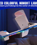 LED colorful lights on Easy To Fly RC Plane For Beginners And Kids Ages 8 To 12 And Adults With 6 Axis Gyro Stabilization