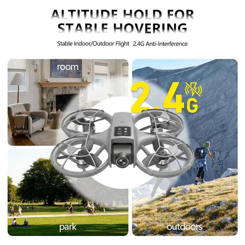 Beginner Friendly Kids Drone With Camera And Remote, Brushless Motor For Smooth Flight, Optical Flow Hover in room and outdoors