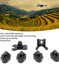 FPV Quadcopter Mounting Base Kit With 3D Printed Motor And Antenna Mounts For FPV Drones in black with components set.