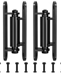 Heavy Duty Gate Hinges 7-Inch Silent Bearing Outdoor Gate Hardware, Stainless Steel Strength For Any Weather, Waterproof And Rust-Resistant, Easy Install With Included Screws black hinges with screws