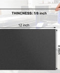 Pack of 2 Black ABS Plastic Sheets 8 x 12 x 1/8 Inch Thick Rigid Moldable Panels With Smooth And Textured Sides