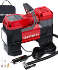 12V Tire Inflator Portable Air Compressor With Digital Gauge Auto Shut Off LED Light 12V Car Plug for cars bikes