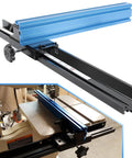 14 Inch Bandsaw Fence Fits Jet Delta General Grizzly And More Heavy Duty Precision Alignment With T Slots For Stops Easy Mount Upgrade Your Rips And Jogs Beefy Steel Construction with blue aluminum rail.