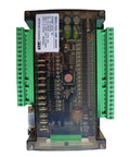 Top view of Industrial PLC Controller Module with 16 digital inputs, 16 transistor outputs, featuring RS485 and real time clock