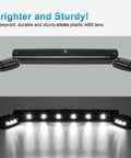 3X Smoke White 12LED Cab Marker Roof Running Top Lights Kit With Wire Harness for Silverado and Sierra 2007 to 2014 Trucks