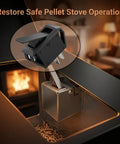 Direct Fit Pellet Stove Hopper Cover Switch Replacement For SRV7000 612 And SRV7000 819 installed on open stove
