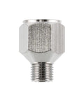 Airbrush Adapter Fitting Quarter Inch BSP Female To Eighth Inch BSP Male Converter For Hoses And Compressors, silver color