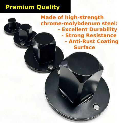 Upgrade Your Garage Game With This Killer 4-Piece Low Profile Impact Socket Adapter Set. Black chrome-molybdenum steel adapters