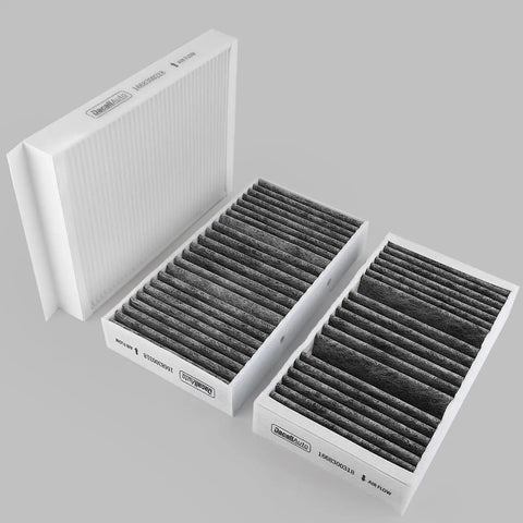 Cabin Air Filter Set For Mercedes ML GLE GLS GL Class 2012 To 2019 2 Pack Replacement Filters showing packaged set.