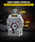 Portable Manual Hydraulic Hose Crimping Tool Kit With Four Dies For Car AC in automotive workshop, manual operation focus