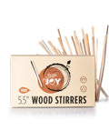 Box of 1000-Count Birch Wood Coffee Stirrers, Biodegradable Disposable Stir Sticks With Round Ends, Eco Friendly BPA Free Swizzle Sticks