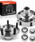 Two Front Wheel Bearing And Wheel Hub Kit With 5-Lug For Ford Transit Connect 2010 2011 2012 2013, Beefed-Up Load Capacity