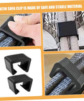 Eight Piece Outdoor Furniture Clips Set For Rattan Chairs And Sofas Easy Install No Slip Grip To Secure Modular Patio Garden Seating And Prevent Movement Keep Cushions In Place shown in use