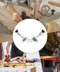 Heavy Duty Tube Clamp For Woodworking Precision Angle Positioning Jig with adjustable screws for accurate holding.