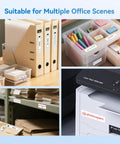 Thermal Transfer Label Roll 0.55 By 3.35 Inches For N1 B18 Label Printer Workhorse PET Labels Waterproof Oil Proof Tear Resistant Built For Easy Office And Warehouse Organization Of Folders Files And Tags 80 Tapes Per Roll. Office folders, bins, and printer labels