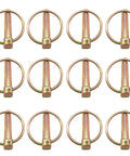 Heavy Duty Lynch Pin Set 7/16 Inch Round Lock Pins Assortment Kit For Farm Tractors Trucks Mowers Trailers Zinc Plated Rust Resistant Easy Quick Pin Replacement