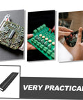 Anti Static Bar Rack With 25 Slot PCB Tray ESD Safe Circulation Shelf image with hands assembling circuit boards.