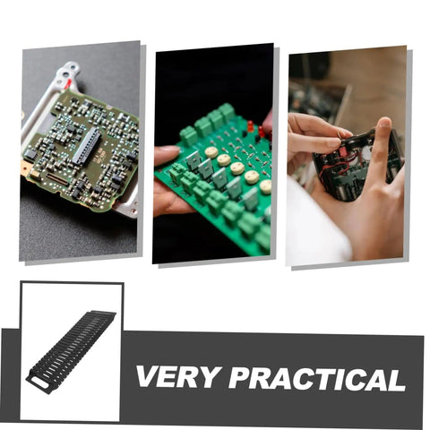 Anti Static Bar Rack With 25 Slot PCB Tray ESD Safe Circulation Shelf image with hands assembling circuit boards.