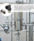 Check Out This Epic 6pc Set Of 3/8 Inch Pneumatic Air Hose Quick Release Fittings Featuring Straight And Elbow Connectors For Easy Push To Install Plus Repair Tasks Done Real Fast Without Leaks. Black elbow and straight pneumatic fittings for 3/8 inch tube connections