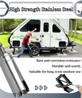 Power Drill Jack Adapter For Scissor Jacks Three Eighths Socket RV Trailer Drill Kit with camper and stainless steel adapter