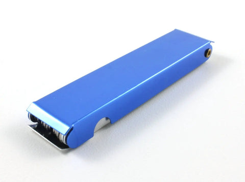 Welding Torch Tip Cleaner And Carburetor Cleaning Tool in blue aluminum case, 100mm tapered ends, Size No 6 to 26 Tip Range