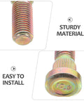 Close-up of M10 Wheel Lug Bolt showcasing its sturdy material and installation ease for secure fit on street cars.