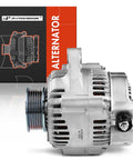 Alternator Replacement For Honda Prelude 1997-2001 2.2L L4, 90 Amp 12 Volt, Counterclockwise CCW, 6-Groove Clutch Pulley, Drop-In Ready