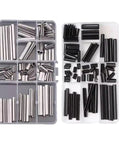 Spring Pins Assortment Kit M1.5 To M6 In 65Mn And 304 Stainless Steel Heavy Duty Dowel Pins Roll Pins Slotted Split Open