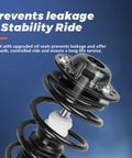 Close-up of Front Strut Assembly With Coil Springs For 2002 2003 2004 2005 2006 Honda CR V 2.4L LX EX SE, showing oil seals.