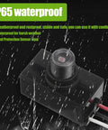 Dusk To Dawn Outdoor Lighting Sensor With Photoelectric Switch Photocell, IP65 waterproof feature under rain, close-up view