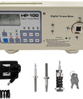 Pro Grade Digital Torque Meter Portable Torsion Tester With LCD HD Display Easy Read Controls Peak And Tracking Modes Three Unit Options Torque Wrench Size Compatible For Screws And Fasteners 100 Kg Capacity 10 Nm Dynamometer, front view