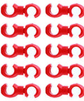 Red multipurpose alloy bicycle brake line clamps and cable clips for road bikes no tool needed easy install cable management secure grip