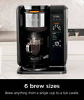 Hot And Cold Brew System With Thermal Carafe All In One Coffee And Tea Maker, Separate Baskets For Coffee And Tea, Smart Basket Recognition, BPA Free, 2.5 Ft Cord, Black on kitchen counter